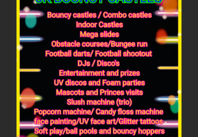 JK Bouncy Castle Full Services List